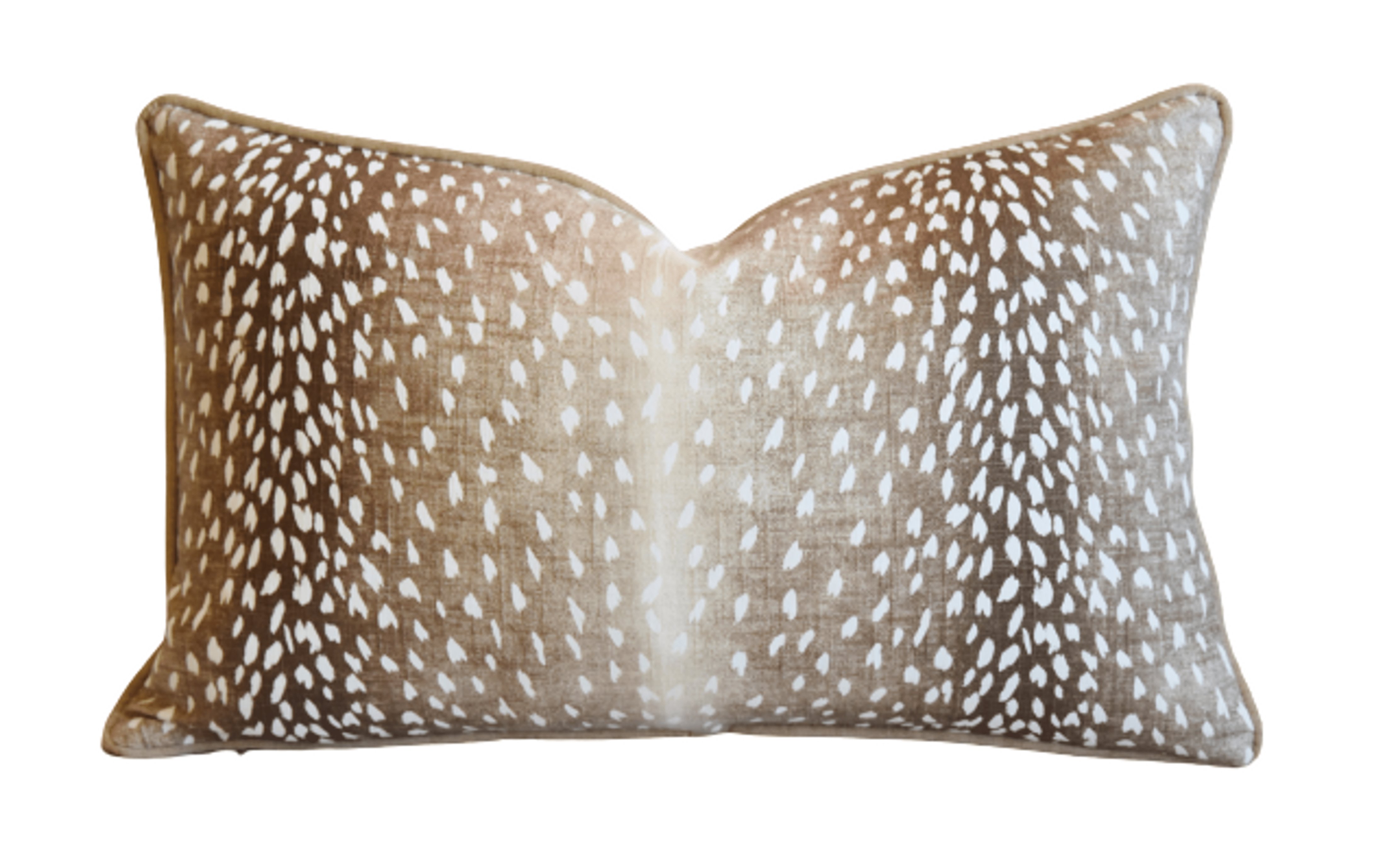 Antelope Deer Fawn Linen & Velvet Pillow 4 Antelope Deer Fawn Linen & Velvet Pillow