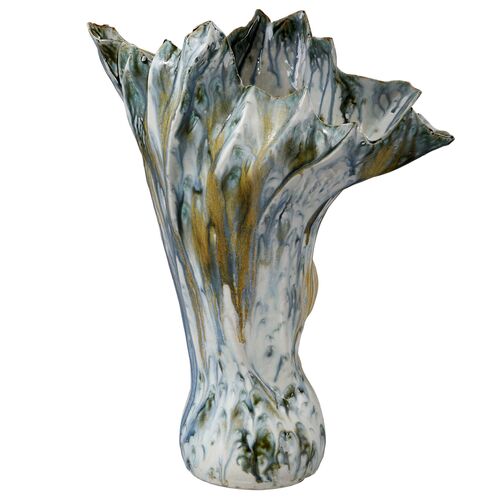 Orca Ceramic Vase, Blue 1 Orca Ceramic Vase, Blue