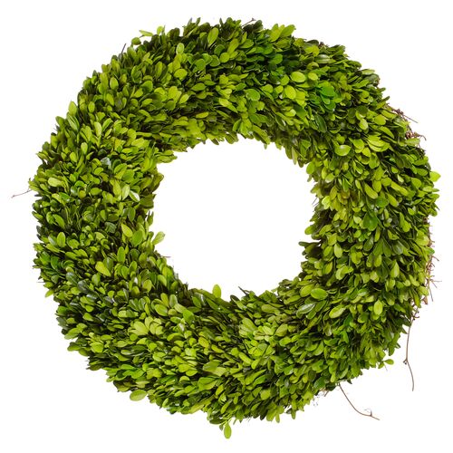 20" Boxwood Wreath, Dried
