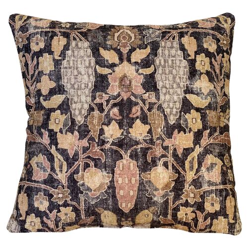 Piper 20x20 Pillow, Charcoal/Terracota 1 Piper 20x20 Pillow, Charcoal/Terracota