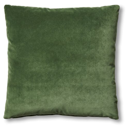 Hazel Pillow, Emerald Velvet 1 Hazel Pillow, Emerald Velvet