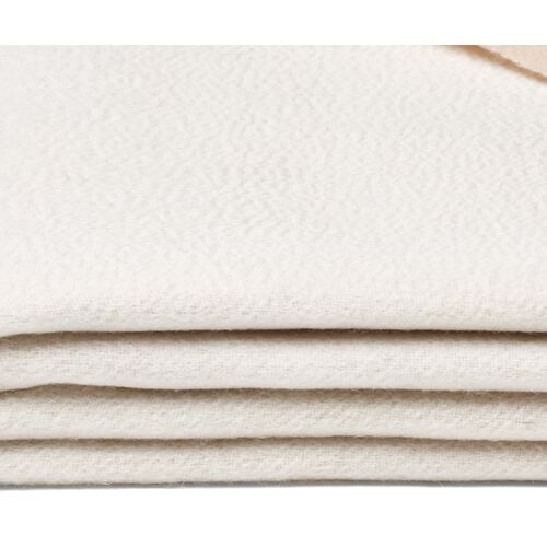 Reversible Cashmere-Blend Throw, Oatmeal 2 Reversible Cashmere-Blend Throw, Oatmeal