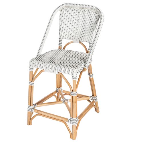 Callie Rattan 25" Counter Stool 1 Callie Rattan 25" Counter Stool