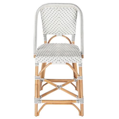 Callie Rattan 25" Counter Stool 2 Callie Rattan 25" Counter Stool