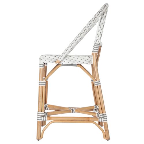 Callie Rattan 25" Counter Stool 4 Callie Rattan 25" Counter Stool