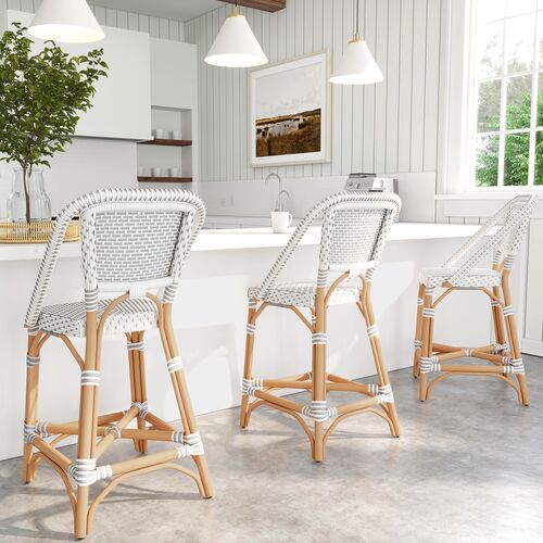 Callie Rattan 25" Counter Stool 7 Callie Rattan 25" Counter Stool