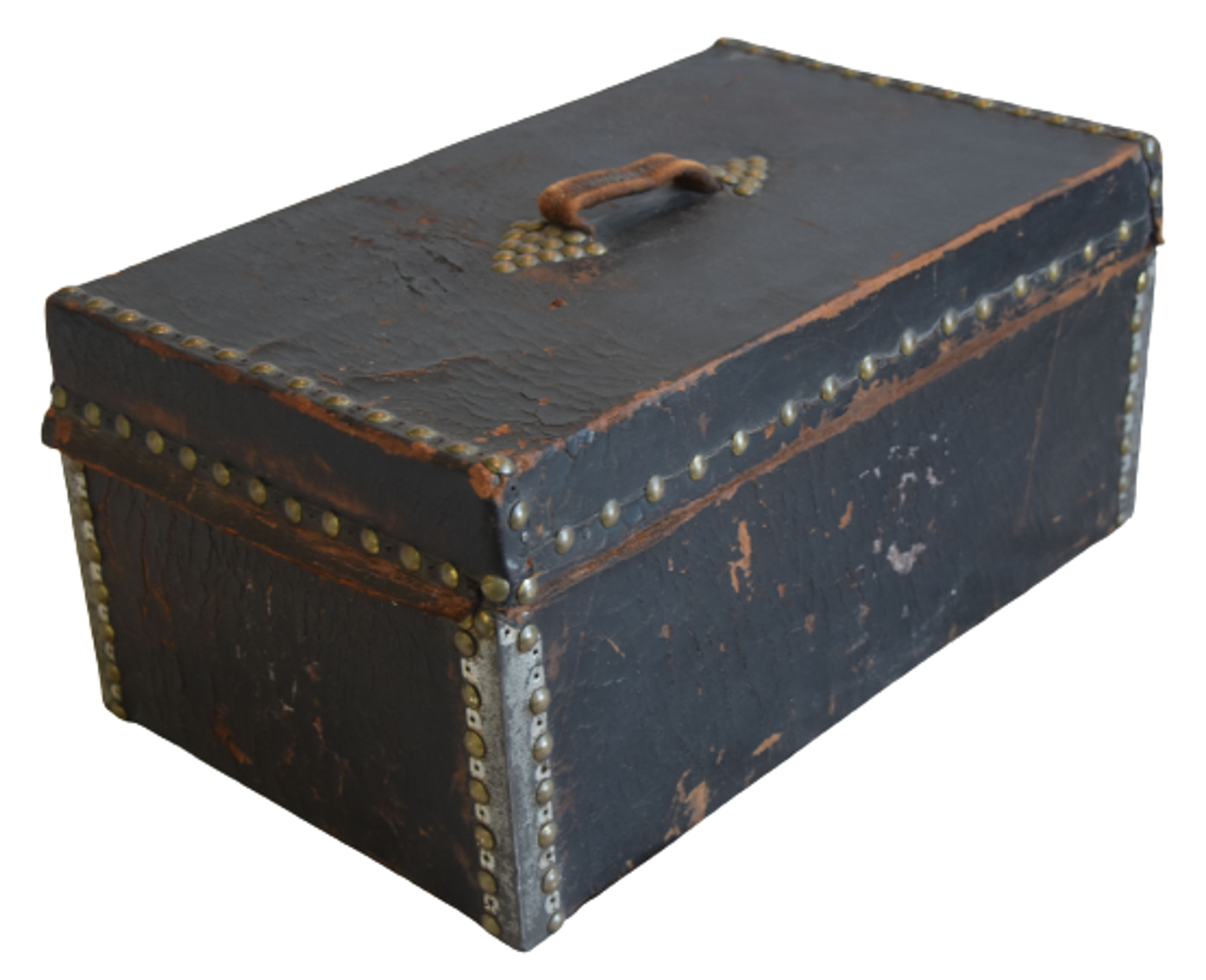 1833's Leather & Brass Document Safe Box 5 1833's Leather & Brass Document Safe Box