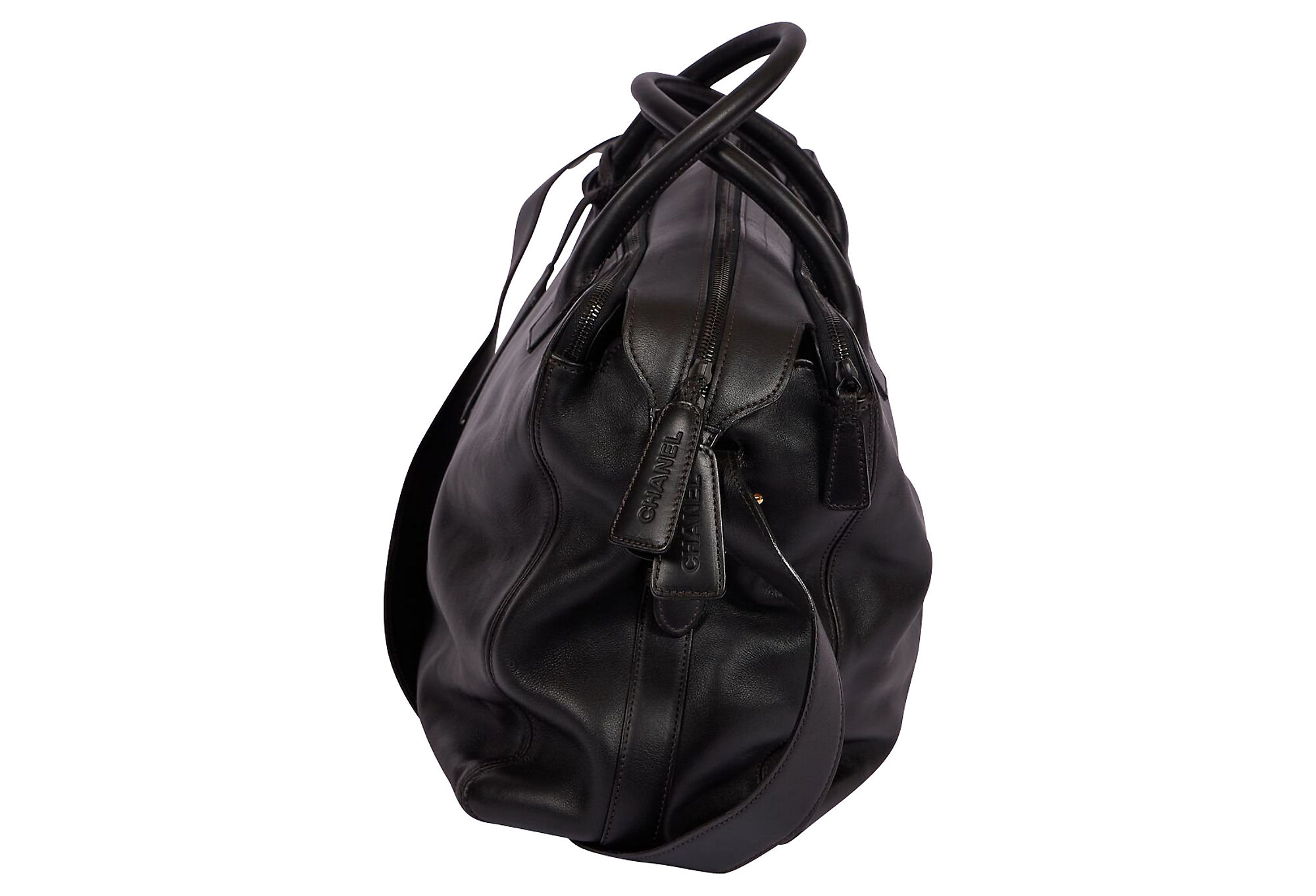 Chanel '90s Black Lambskin Unisex Bag 3 Chanel '90s Black Lambskin Unisex Bag