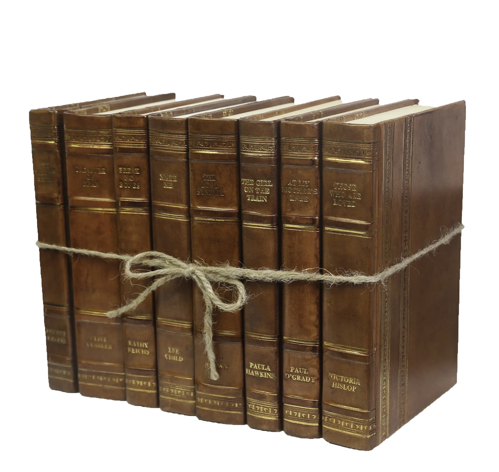 1-Foot Modern Book Bundle, Chesnut Leather 2 1-Foot Modern Book Bundle, Chesnut Leather
