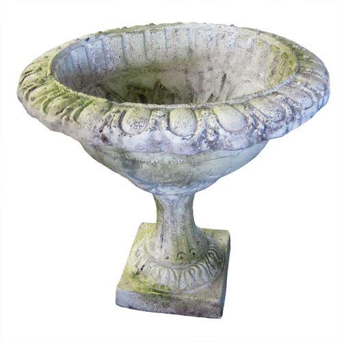 19"Eden Urn, White Moss 1 19"Eden Urn, White Moss