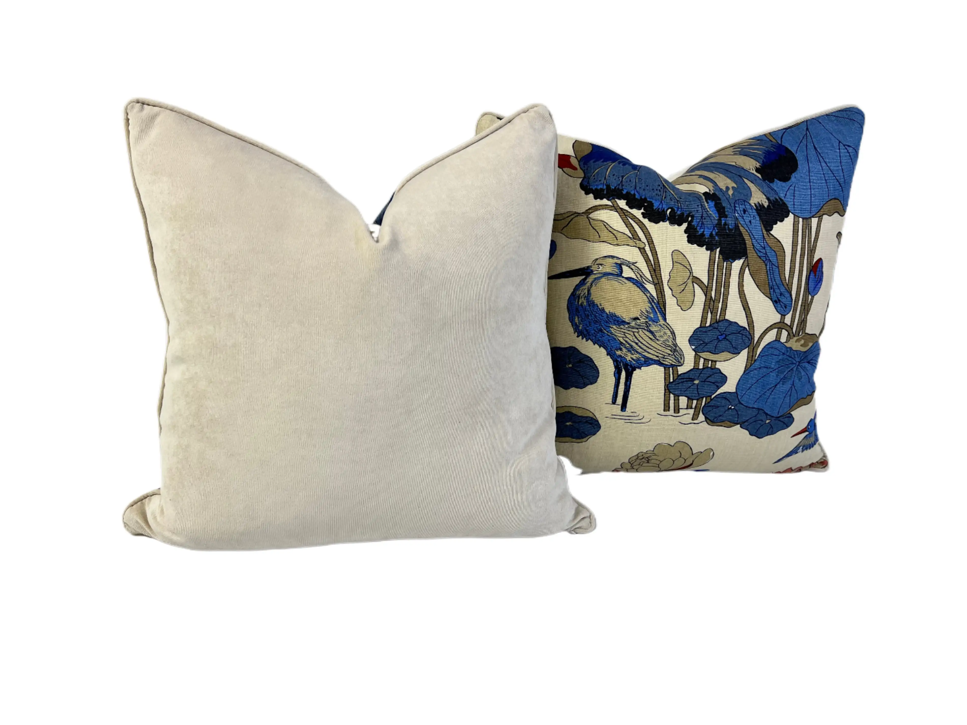 GP&J Baker Nympheus Floral Pillows S/2 4 GP&J Baker Nympheus Floral Pillows S/2