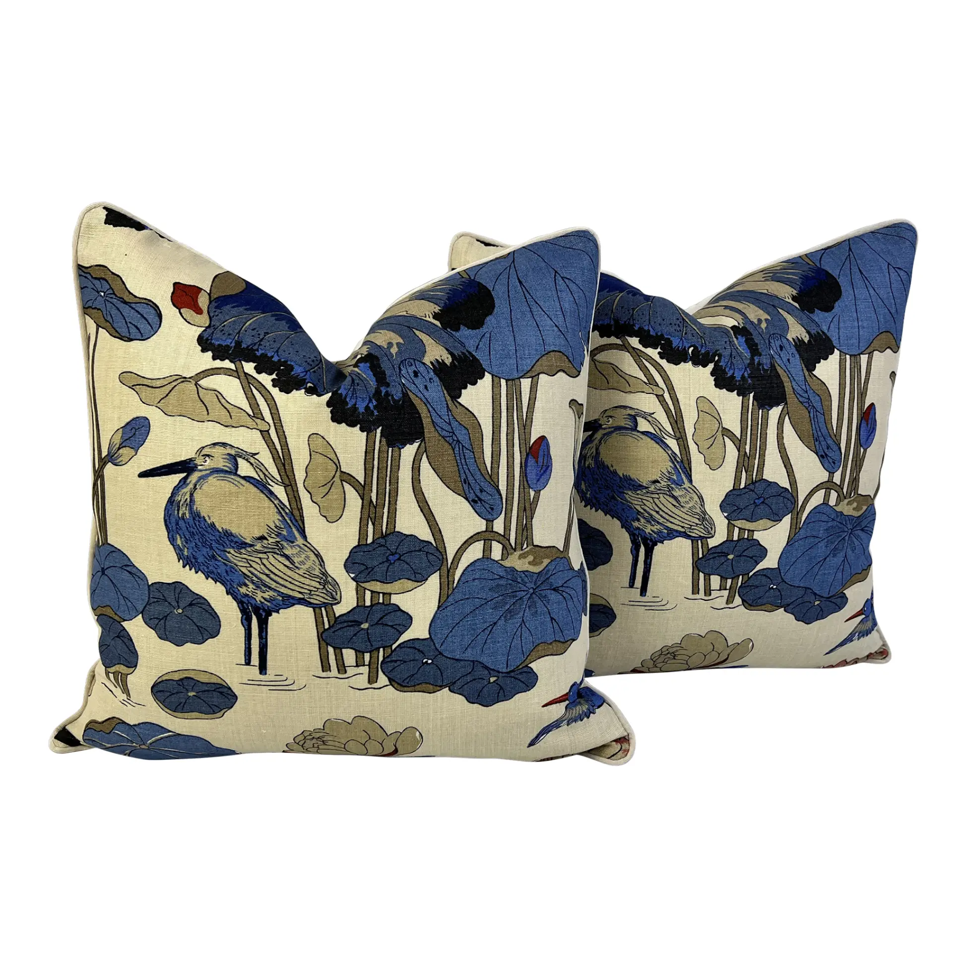 GP&J Baker Nympheus Floral Pillows S/2 5 GP&J Baker Nympheus Floral Pillows S/2