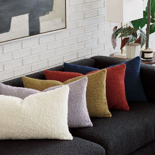 Aspen Alpaca Wool Boucle Lumbar Pillow 3 Aspen Alpaca Wool Boucle Lumbar Pillow