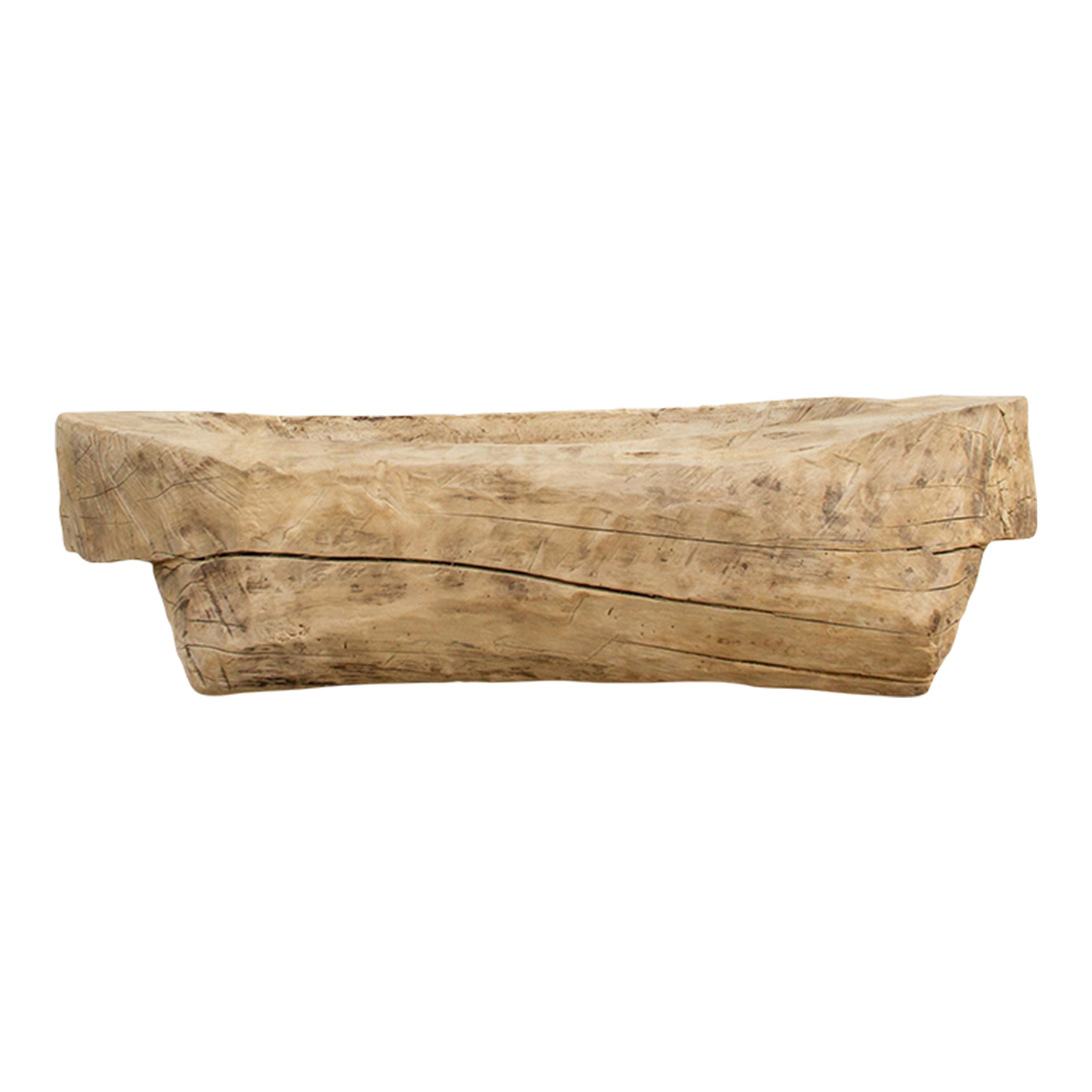 Antique Bleached Wood Trough Planter 1 Antique Bleached Wood Trough Planter