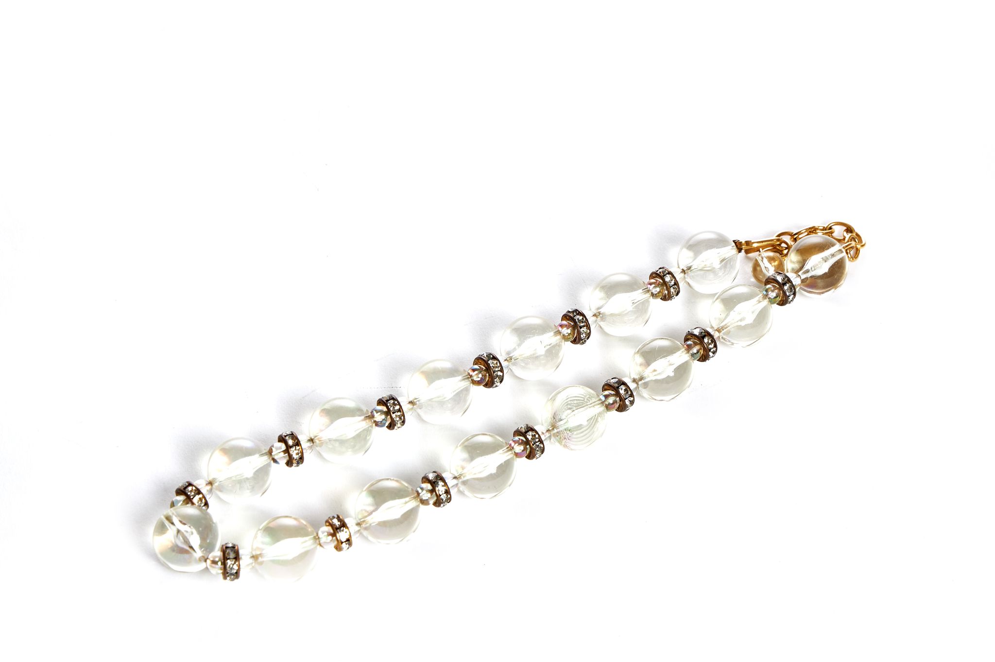 Chanel Lucite & Crystal Choker Necklace 1 Chanel Lucite & Crystal Choker Necklace