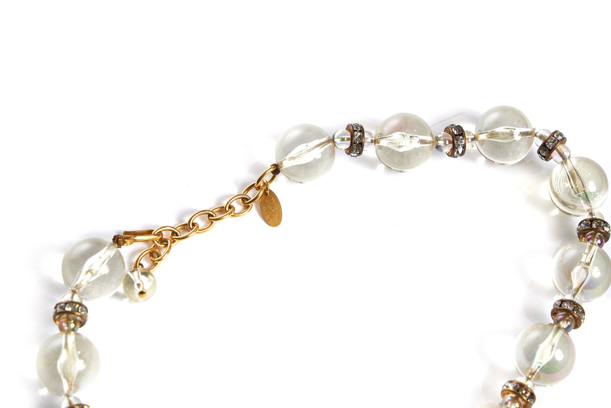 Chanel Lucite & Crystal Choker Necklace 3 Chanel Lucite & Crystal Choker Necklace