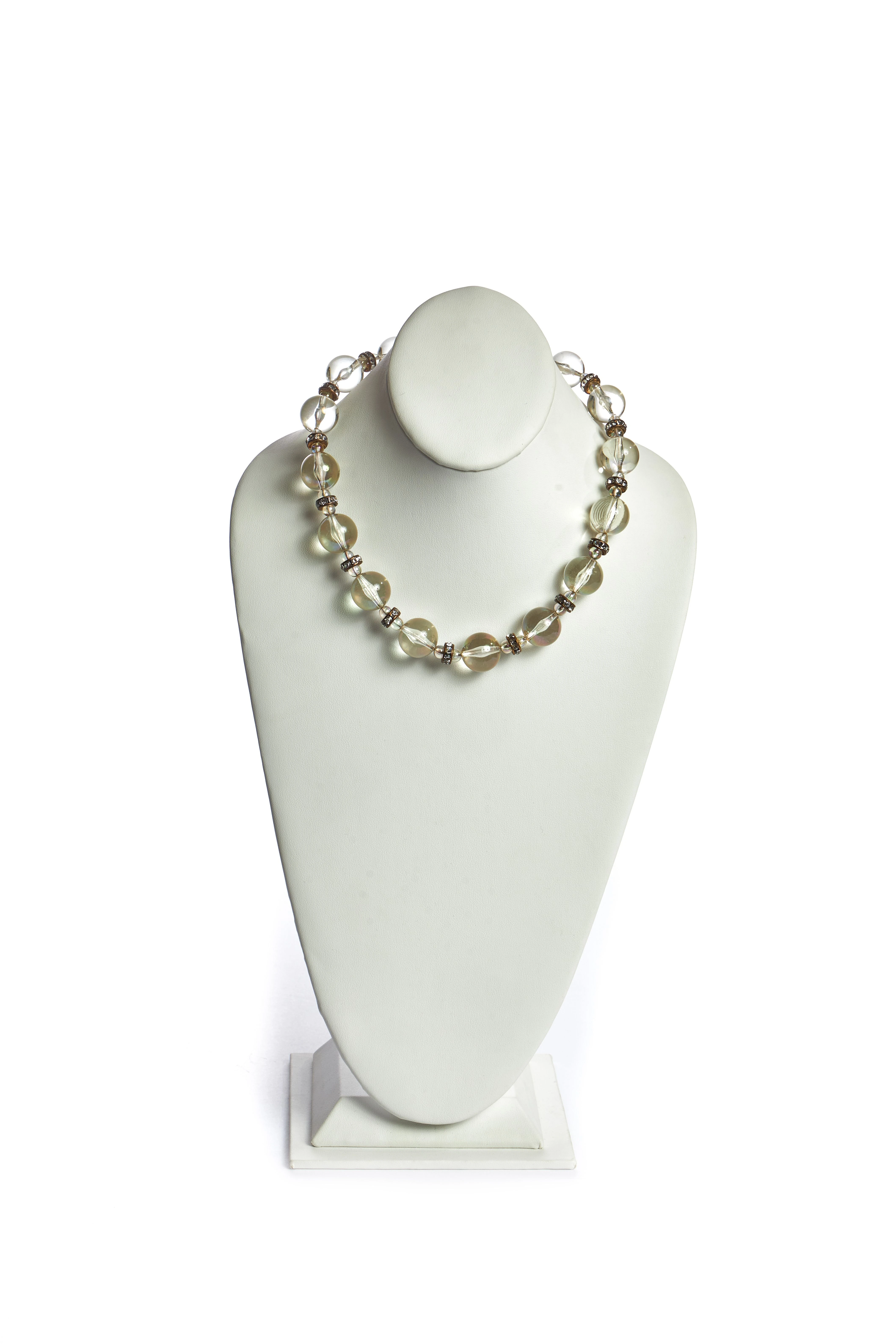 Chanel Lucite & Crystal Choker Necklace 4 Chanel Lucite & Crystal Choker Necklace