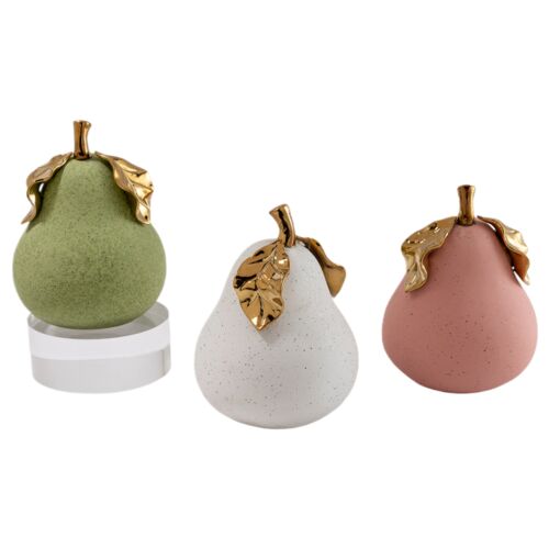 S/3 Macaroons Pears, Multicolor 1 S/3 Macaroons Pears, Multicolor