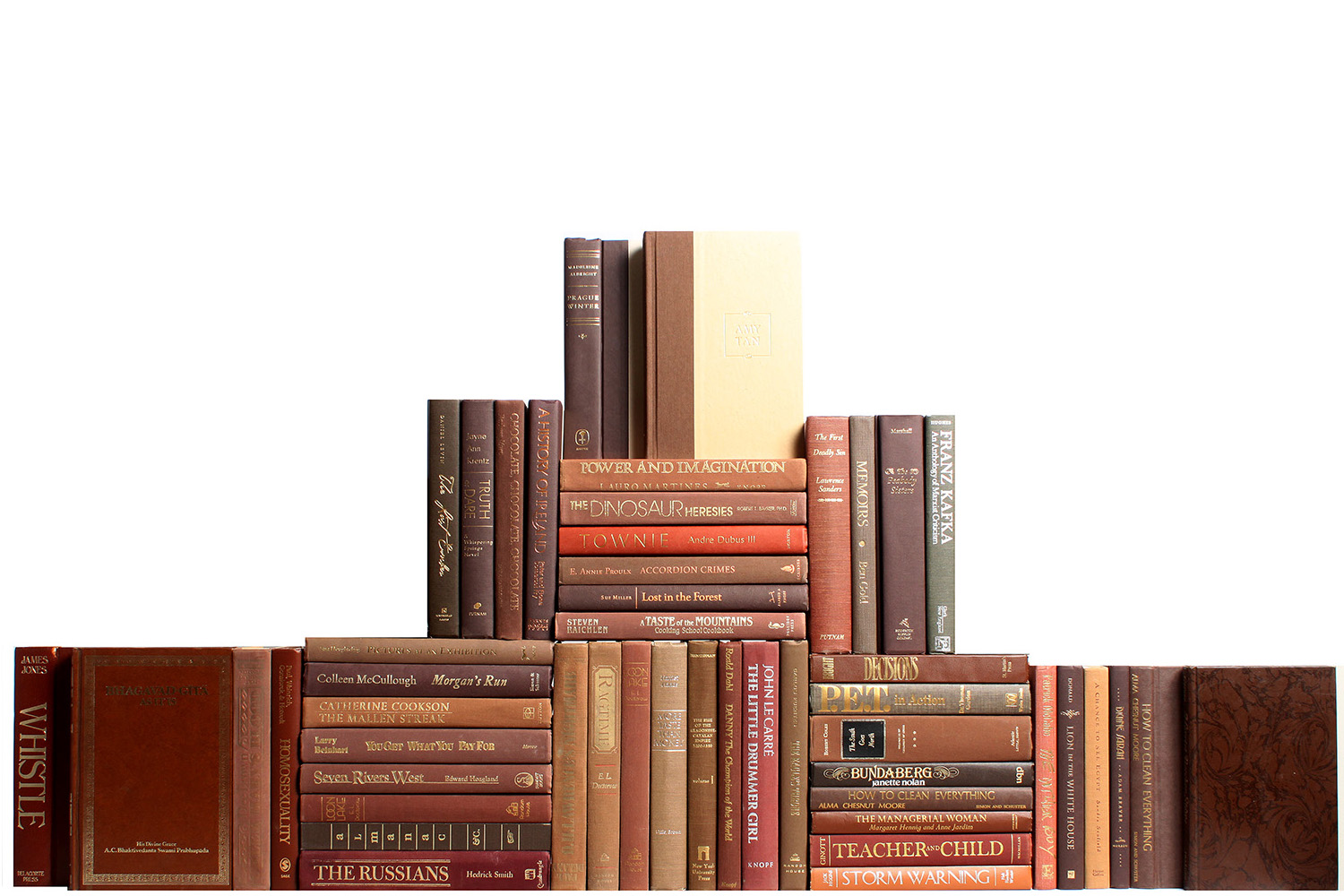 Set of 50 Decorative Book Wall, Chocolate 3 Set of 50 Decorative Book Wall, Chocolate