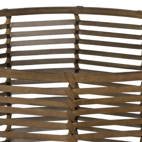 Finn Leather Basket, Brown 4 Finn Leather Basket, Brown