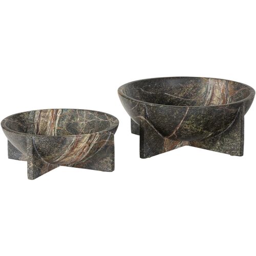 Tribune Marble Bowl, Green 2 Tribune Marble Bowl, Green