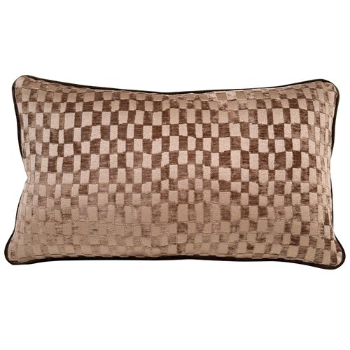 Checkmate Velvet 14x24 Lumbar Pillow 1 Checkmate Velvet 14x24 Lumbar Pillow