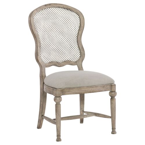 Boheme Gaston Aluminum Back Side Chair, Natural 1 Boheme Gaston Aluminum Back Side Chair, Natural