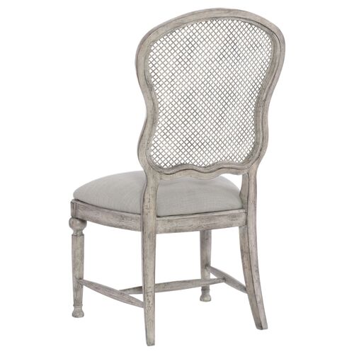 Boheme Gaston Aluminum Back Side Chair, Natural 2 Boheme Gaston Aluminum Back Side Chair, Natural
