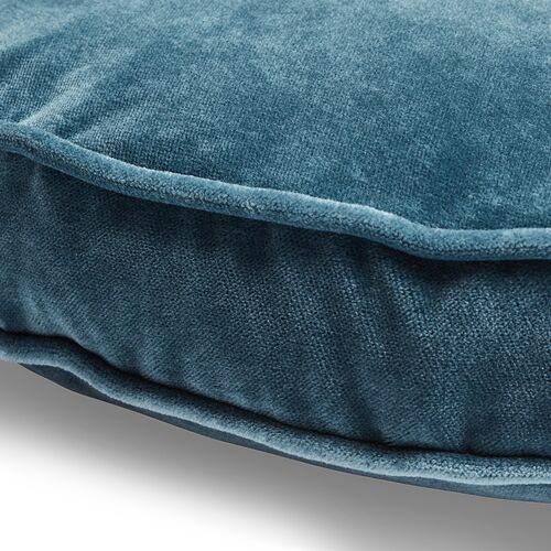 Claire 16x16 Disc Pillow, Teal Velvet 3 Claire 16x16 Disc Pillow, Teal Velvet