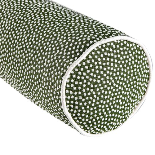 Trixie Outdoor Bolster Pillow, Forest Dots 3 Trixie Outdoor Bolster Pillow, Forest Dots