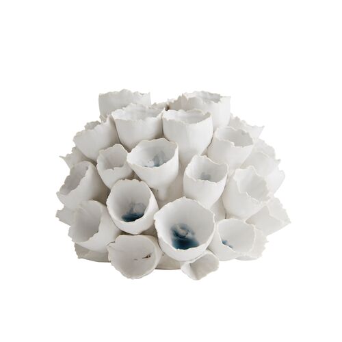 S/2 Dakota Porcelain Vases, White 3 S/2 Dakota Porcelain Vases, White