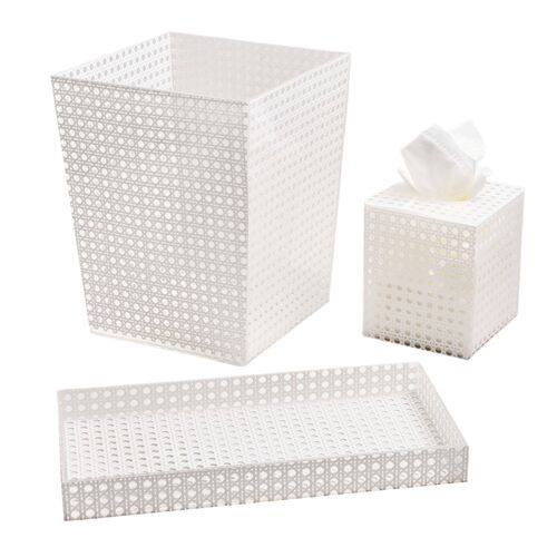 Reed Vanity 14.5" x 7.5" Acrylic Tray 2 Reed Vanity 14.5" x 7.5" Acrylic Tray