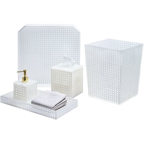 Reed Vanity 14.5" x 7.5" Acrylic Tray 5 Reed Vanity 14.5" x 7.5" Acrylic Tray