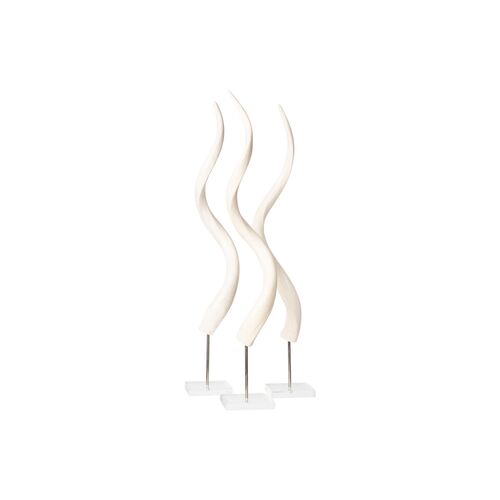 31" Kudu Horn on Stand, Off-White 3 31" Kudu Horn on Stand, Off-White