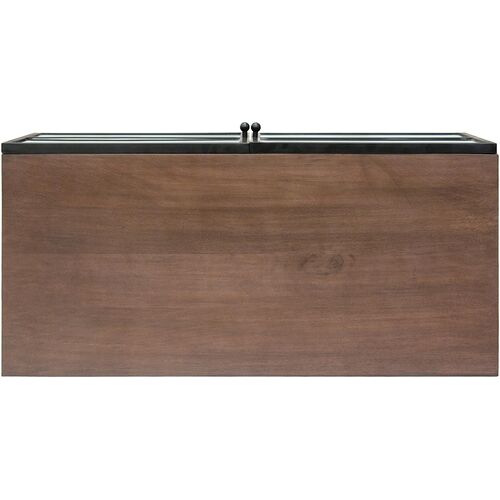 Mariposa 2-Door Iron/Wood Cabinet, Brown/Black 7 Mariposa 2-Door Iron/Wood Cabinet, Brown/Black
