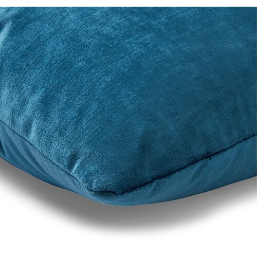 Hazel Pillow, Prussian Blue Velvet 3 Hazel Pillow, Prussian Blue Velvet