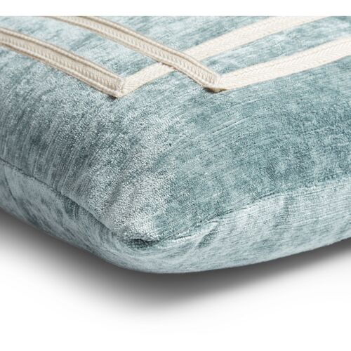 Sam 15x23 Lumbar Pillow, Blue Velvet 3 Sam 15x23 Lumbar Pillow, Blue Velvet