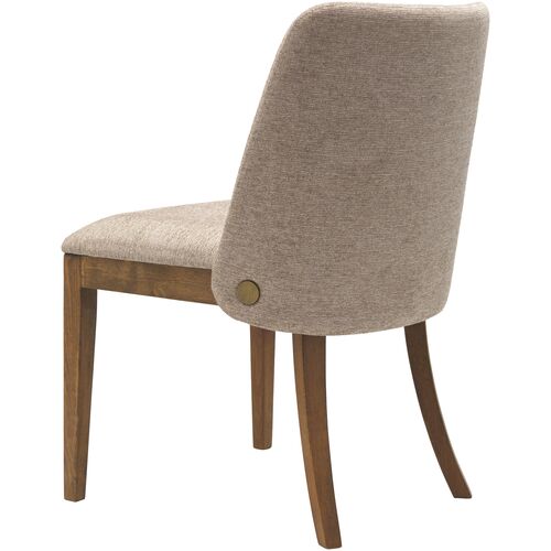S/2 Lucan Upholstered Dining Side Chairs, Wheat/Brown 3 S/2 Lucan Upholstered Dining Side Chairs, Wheat/Brown
