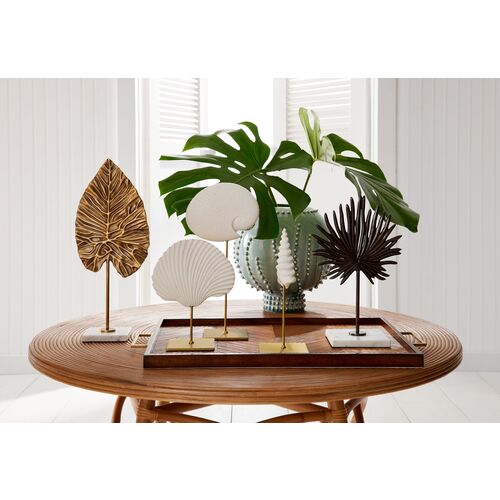 S/3 Shell Sculpture, White 10 S/3 Shell Sculpture, White