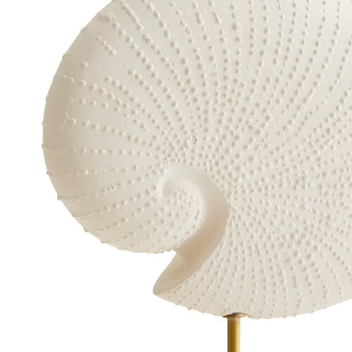 S/3 Shell Sculpture, White 4 S/3 Shell Sculpture, White