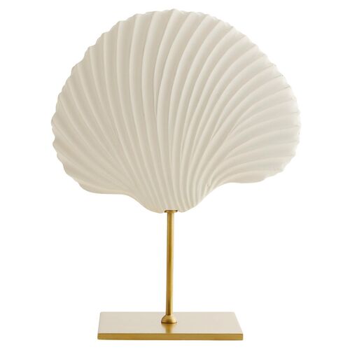 S/3 Shell Sculpture, White 5 S/3 Shell Sculpture, White