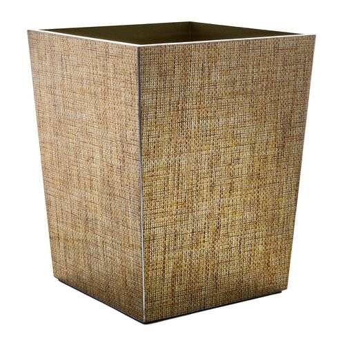 Angkor Waste Basket, Brown & Gold