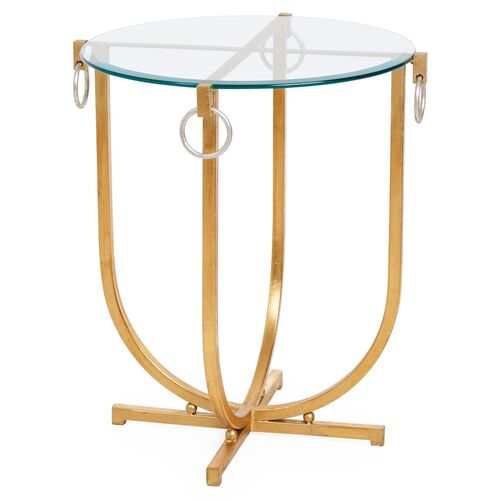 Bristol Equestrian Side Table, Gold 1 Bristol Equestrian Side Table, Gold