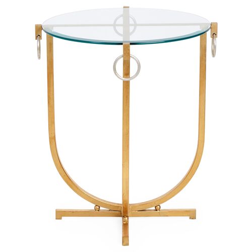 Bristol Equestrian Side Table, Gold 3 Bristol Equestrian Side Table, Gold
