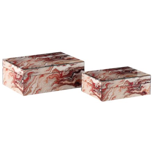 S/2 Interstellar Boxes, Red Swirl 6 S/2 Interstellar Boxes, Red Swirl