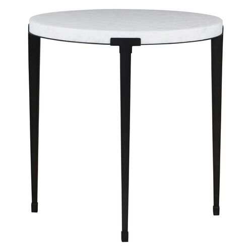 Ethera End Table, White Marble/Soft Matte Black 4 Ethera End Table, White Marble/Soft Matte Black