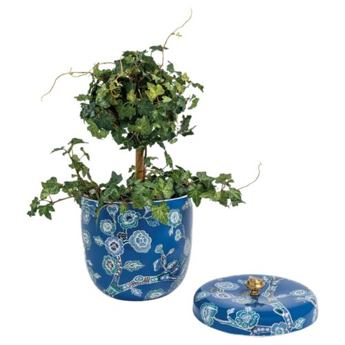 Temple Garden Ice Bucket, Blue 2 Temple Garden Ice Bucket, Blue