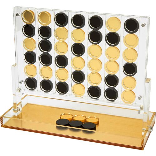 Lucite Connect Four, Gold
