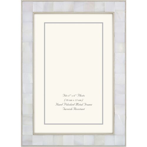 Mother-of-Pearl Frame, Silver 1 Mother-of-Pearl Frame, Silver