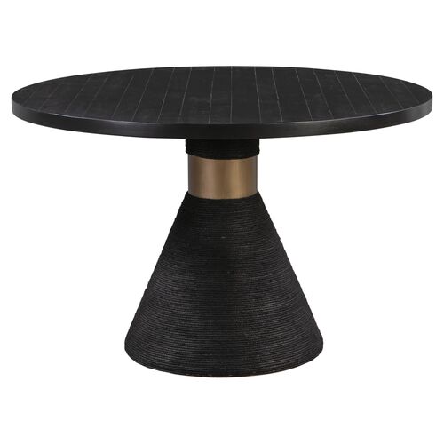 Henrik Rope Round Dining Table, Black 1 Henrik Rope Round Dining Table, Black